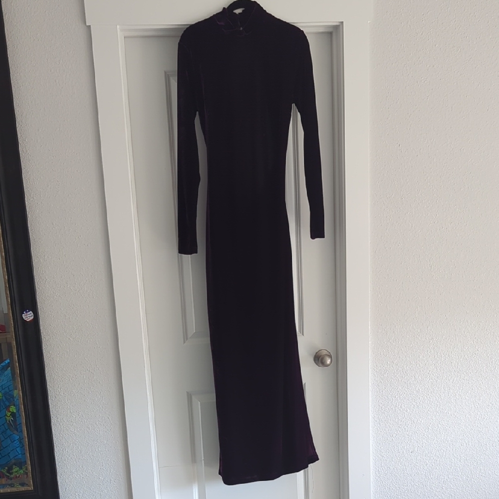 Windsor Deep Purple Long Sleeve Dress